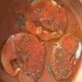 El cooksnap de Carlos Martin Chuecos cuando hizo Lomos de merluza en salsa de tomate y piñones.