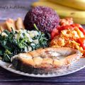 Amy’s Kitchen 的 香煎蒜香鱸魚排 cooksnap