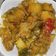 Alveera Khan का कुकस्नैप जब उन्होंने बैंगन सेम आलू की सब्जी(Baingan sem aloo ki sabzi recipe in hindi) बनाया था।