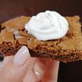El cooksnap de Lorena Fuentes cuando hizo Brownie rápido y fácil.