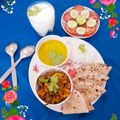 Heena Dhorda's cooksnap of when they made ગુજરાતી થાળી(Gujarati thali recipe in gujarati).