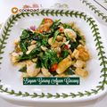 Cooksnap Mahadiah semasa beliau membuat Bayam Goreng Ayam Cincang🇸🇬.