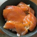 らむちゃんの中の人's cooksnap of when they made 味付けサーモン☆ごま油めんつゆ漬け.