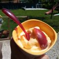 il Bigmama's kitchen quando ha preparato Finto gelato banana e nespola