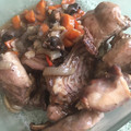 El cooksnap de Rosario Romo López cuando hizo Conejo en salsa con champiñones.... rico y fácil.
