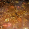El cooksnap de Karina Arrigo cuando hizo Guiso de Lentejas😋.