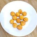 Cooksnap dari Suci Mulyani untuk resep Sate bola-bola nasi buat anak GTM 2thn