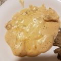 El cooksnap de Aleksandra Konstantinova cuando hizo Champiñones al ajillo.