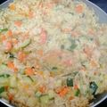 El cooksnap de Elisa Reig cuando hizo Arroz con gambas y calabacín al curry de cerveza.