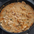 El cooksnap de Eva cuando hizo Pollo al curry con leche de coco y anacardos.