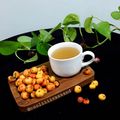 کوک اسنپ مهدیه کولیوند بعد از امتحان کردن دمنوش زالزالک (کیالک -گویج)😉 با طعمی عالییی.