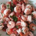 El cooksnap de Marlin cuando hizo Ceviche de camarón.