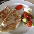 liz's cooksnap of when they made Super-quick Basil and Parma Ham Quesadillas.