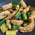 彤彤媽 的 沙茶醬香炒黃瓜魷魚～令人懷念的古早味料理 cooksnap