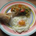 El cooksnap de José D. cuando hizo Calabaza salteada con verduras y huevos fritos..