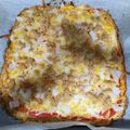 El cooksnap de Fatimilla cuando hizo Pizza de jamón y rulo de cabra con base de coliflor.