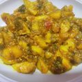 Sunil Aher का कुकस्नैप जब उन्होंने आलू बैंगन की सब्जी (Aloo baingan ki sabzi recipe in hindi) बनाया था।