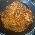 El cooksnap de Laura cuando hizo Arroz con chorizo.