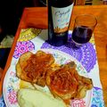 El cooksnap de Monica Osan cuando hizo Costillitas de cerdo con puré de papa.
