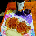 El cooksnap de Monica Osan cuando hizo Costillitas de cerdo con puré de papa.