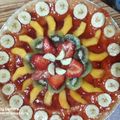 El cooksnap de gladis cuando hizo Tarta frutal 🍓 🥝 🍌.