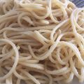 El cooksnap de Elena cuando hizo Espagetti a la 3 quesos con mantequilla.
