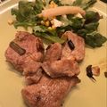 El cooksnap de astrid badia cuando hizo Solomillo de cerdo a la plancha.