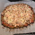 El cooksnap de Noelia Ruiz cuando hizo Falsa pizza, la base de romanescu.