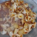 El cooksnap de Solange Medina cuando hizo Guiso de fideos codito.