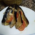 El cooksnap de Carmen Romero Garcia cuando hizo Abanico de berenjena con tomate y queso.