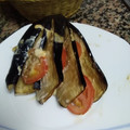 El cooksnap de Carmen Romero Garcia cuando hizo Abanico de berenjena con tomate y queso.