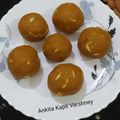 Ankita Kapil Varshney's cooksnap of when they made Besan Ladoo.