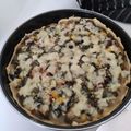 El cooksnap de Pebbels cuando hizo Quiche de pollo y espinaca.