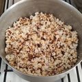 El cooksnap de Camila Antonella cuando hizo Pochoclos acaramelados .