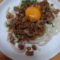 ラベンダー's cooksnap of when they made ＊簡単！甘辛ミンチすき焼き風うどん＊.
