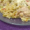 El cooksnap de Celia cuando hizo Arroz con pollo.