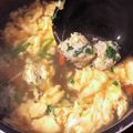 クック1H90Q0☆'s cooksnap of when they made 簡単！余った餃子のタネでスープ♪.
