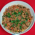 Sangita Vyas's cooksnap of when they made વેજીટેબલ ફ્રાઈડ રાઈસ (Vegetable Fried Rice Recipe In Gujarati).