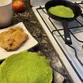 El cooksnap de catalina hernández cuando hizo Crepes de espinaca y avena 💚🌱.