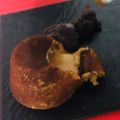 El cooksnap de Romina Novello cuando hizo Volcán de dulce de leche.
