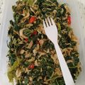 Cooksnap dari Destra Aries Shandy untuk resep Tumis pedas daun pepaya daun singkong