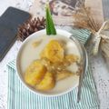 Cooksnap Bunda Ei semasa beliau membuat Pengat Pisang Raja.