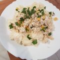 lukó Cooksnap-ja, amikor elkészítette a(z) Sajtos farfalle, kukoricás csirkemellel🍴 receptet.