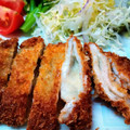 楽食いちばん's cooksnap of when they made 生姜焼き用肉で♡チーズinとんかつ♬.