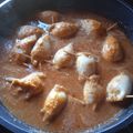 El cooksnap de chony cuando hizo Calamares rellenos en salsa.