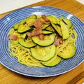Asato★'s cooksnap of when they made めんつゆで簡単☆ズッキーニのパスタ.