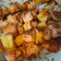 El cooksnap de GOOMER (en salsa verde) cuando hizo Brochetas de salmón y piña.