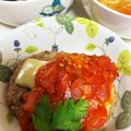 アップイエ's cooksnap of when they made 豚カツアレンジ☆トマトソースのチーズかつ.