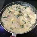 El cooksnap de LaRatatouille cuando hizo Solomillo de cerdo con salsa roquefort, peras y espinacas.