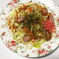 もぐ・ω・くま's cooksnap of when they made めんつゆで簡単焼きうどん☆.